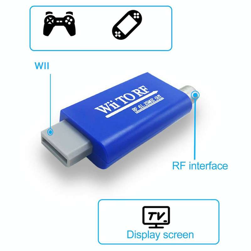 61.25MHz Wii to RF TV Signal Converter
