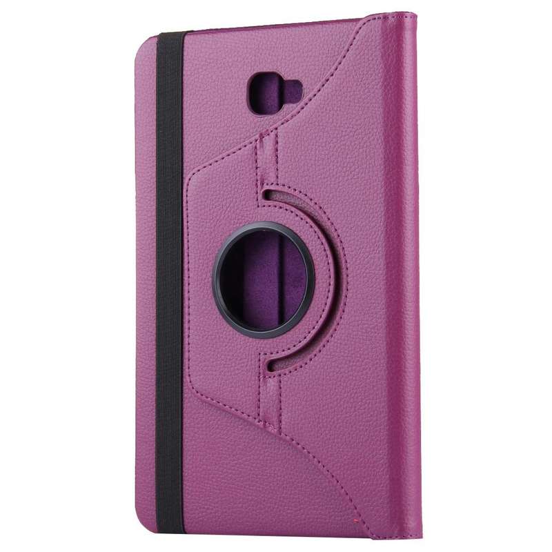 For Galaxy Tab A 10.1 / T580 Litchi Texture Horizontal Flip 360 Degrees Rotation Leather Case wit...