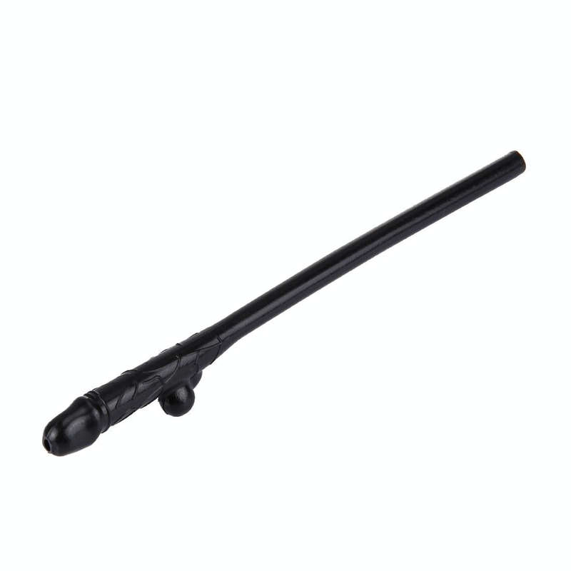 10 PCS Dicky Sipping Straw, Length: about 19cm(Black)
