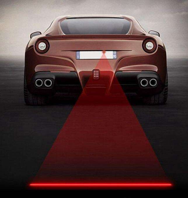 200mW Flashing Star Pattern Red Light Car Laser Fog Lamp, DC 8-36V, Cable Length: 73cm