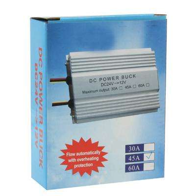 DC 24V to 12V Car Power Step-down Transformer, Rated Output Current: 45A