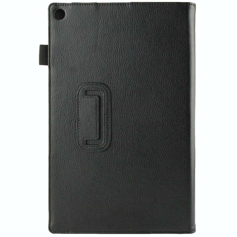 Litchi Texture Leather Case with Holder for Sony Xperia Tablet Z2 10.1(Black)
