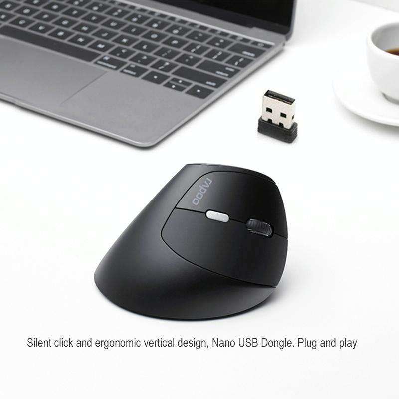 Rapoo MV20 Ergonomic Wireless Silent Vertical Mouse(Silent Version)