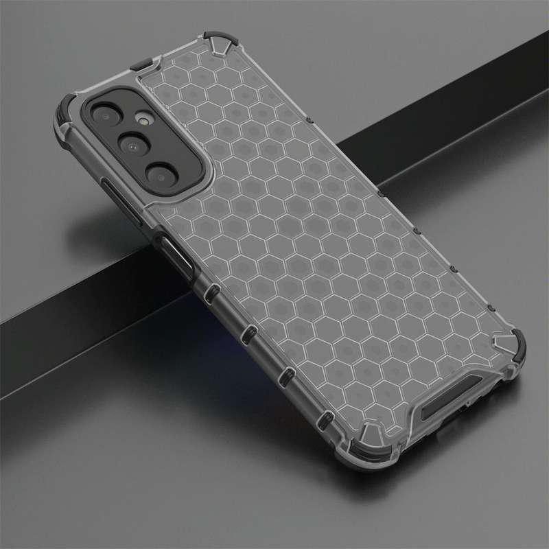 For Samsung Galaxy A05s Shockproof Honeycomb Phone Case(Black)