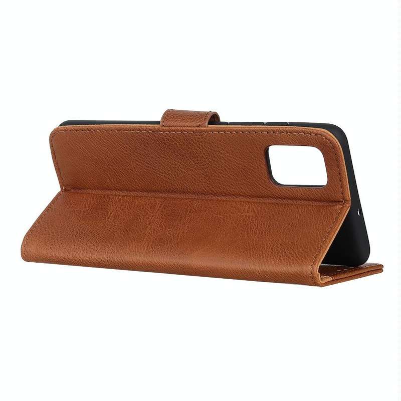 For Galaxy A51 5G Cowhide Texture PU + TPU Horizontal Flip Leather Case with Holder & Card Slots ...