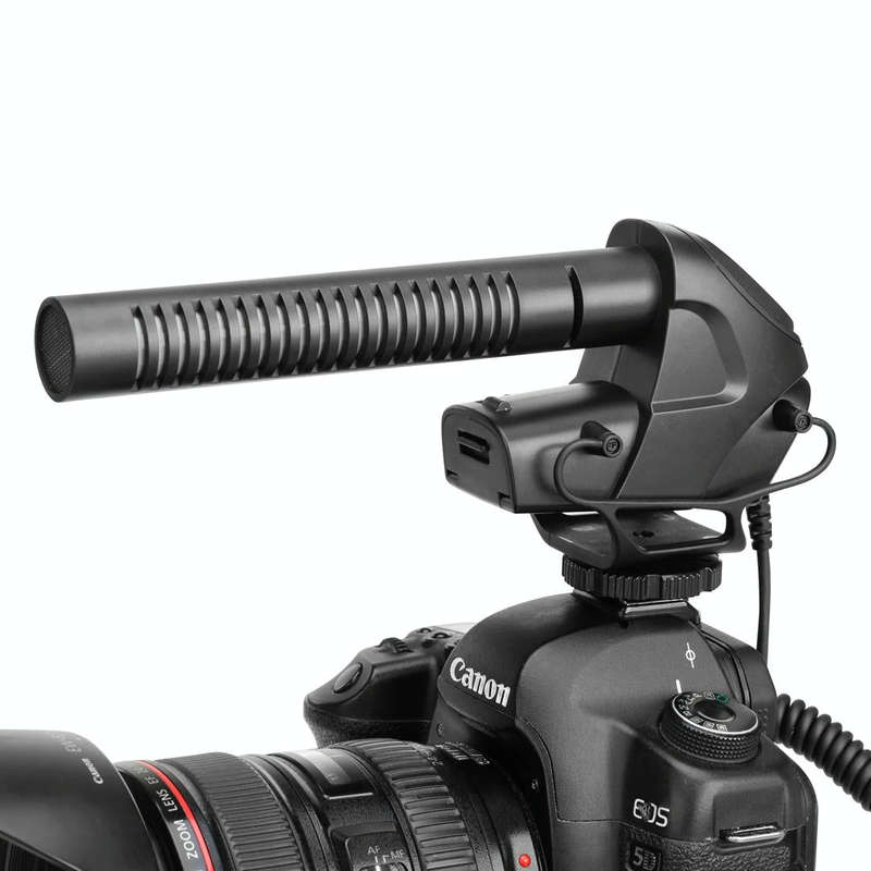 BOYA BY-BM3030 Shotgun Super-cardioid Condenser Broadcast Microphone with Windshield for Canon / ...