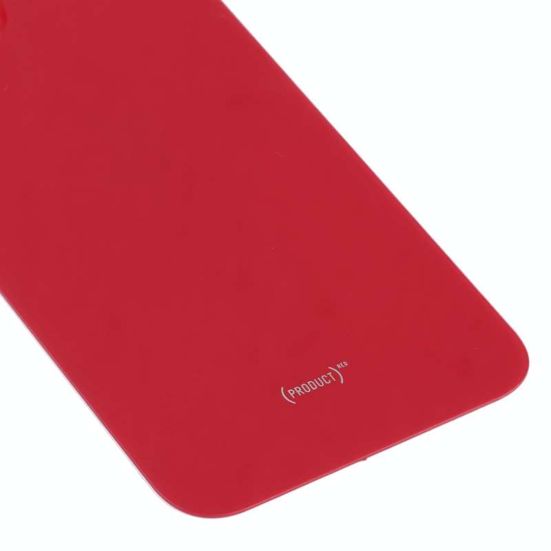 Easy Replacement Big Camera Hole Glass Back Battery Cover for iPhone 13 mini(Red)