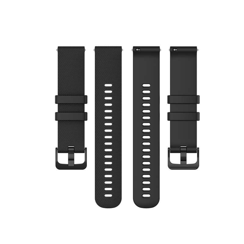 For Garmin Forerunner 55 Small Lattice Silicone Watch Band(Black)