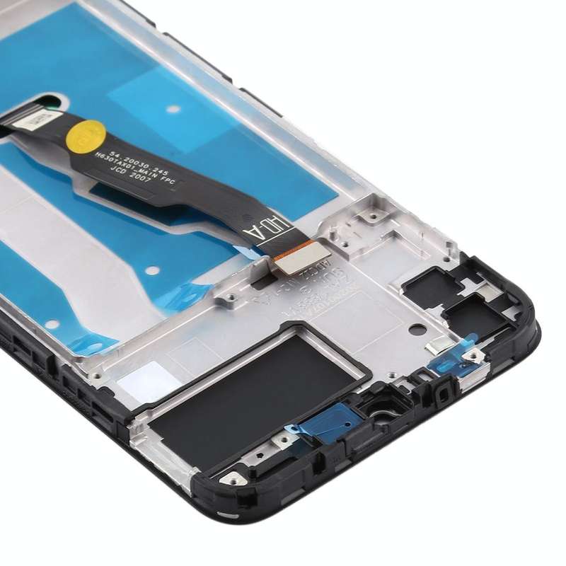 OEM LCD Screen for Huawei Y6p Digitizer Full Assembly with Frame(Black)