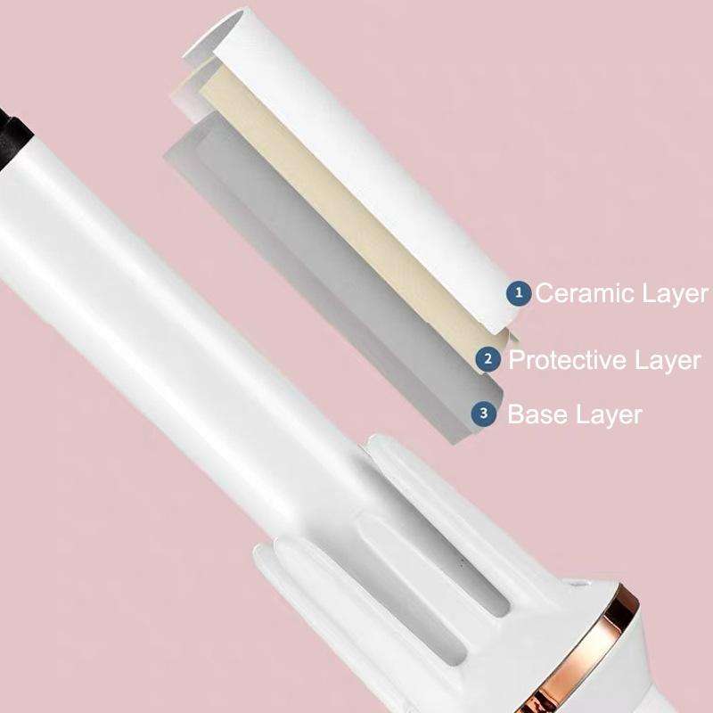 Automatic Curling Iron With Bi-Directional Rotating Ceramic Glaze Coating Hair Care, Plug: EU Plu...