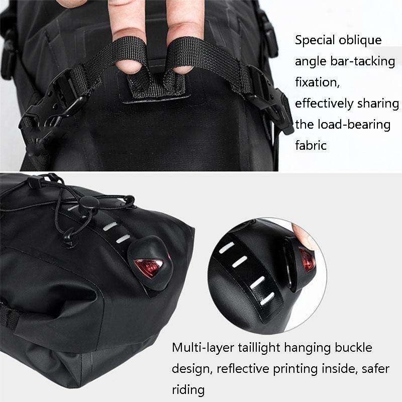 Rhinowalk RK19511 Full Waterproof Bicycle Saddle Tail Bag Big Capacity Road Bike Bag, Colour: RK1...
