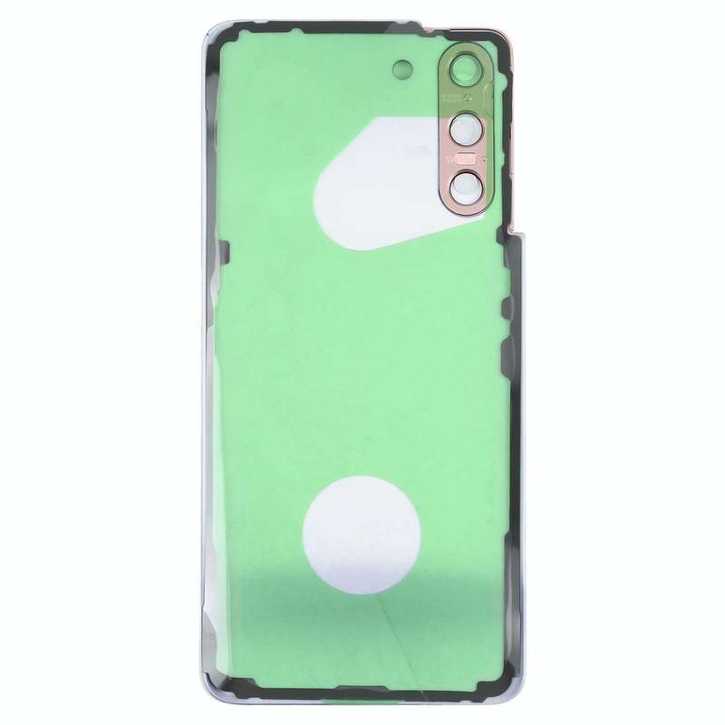 For Samsung Galaxy S21 5G Battery Back Cover with Camera Lens Cover (Purple)