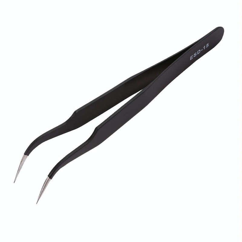 6 in 1 Stainless Steel Anti Static Tweezers Set