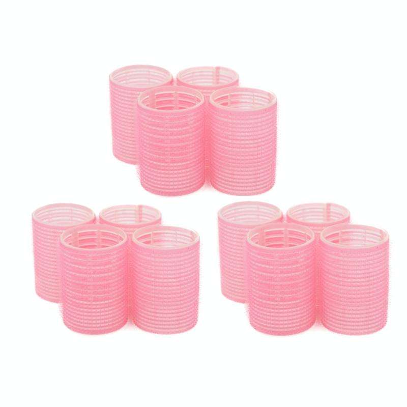 12 PCS/Set Self-Adhesive Curling Iron Hair Core Fluffy Hairdressing ToolRandom Colour Delivery, S...