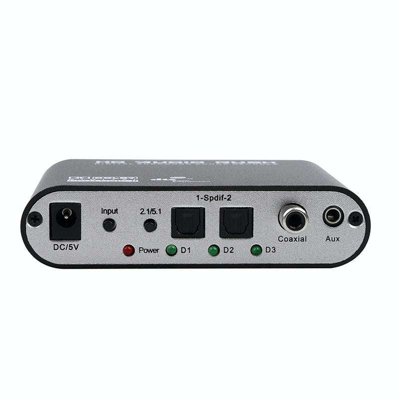 SPDIF Coaxial to RCA DTS AC3 Audio Decoder 5.1CH Optical Digital Amplifier Analog Converter & Amp...