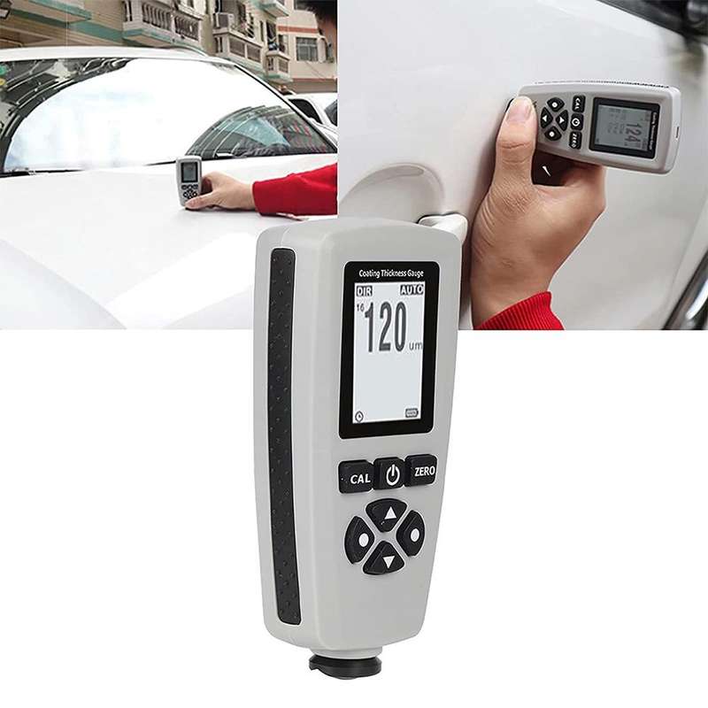 RZEC770 LCD Display Coating Paint Thickness Gauge Meter Tools (Grey)