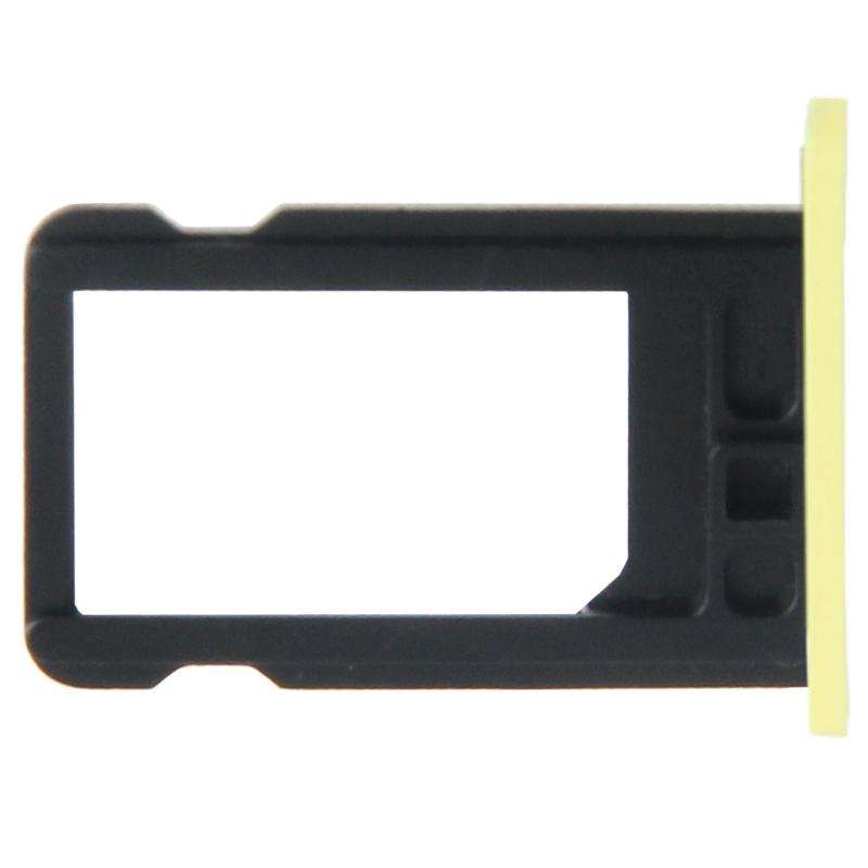 SIM Card Tray Holder for iPhone 5C(Yellow)