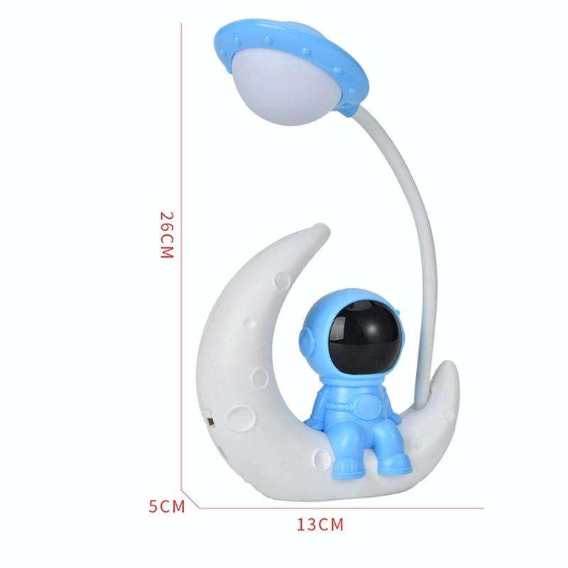 Student Dormitory Bedside Reading Desk Lamp(6617-2 Blue)