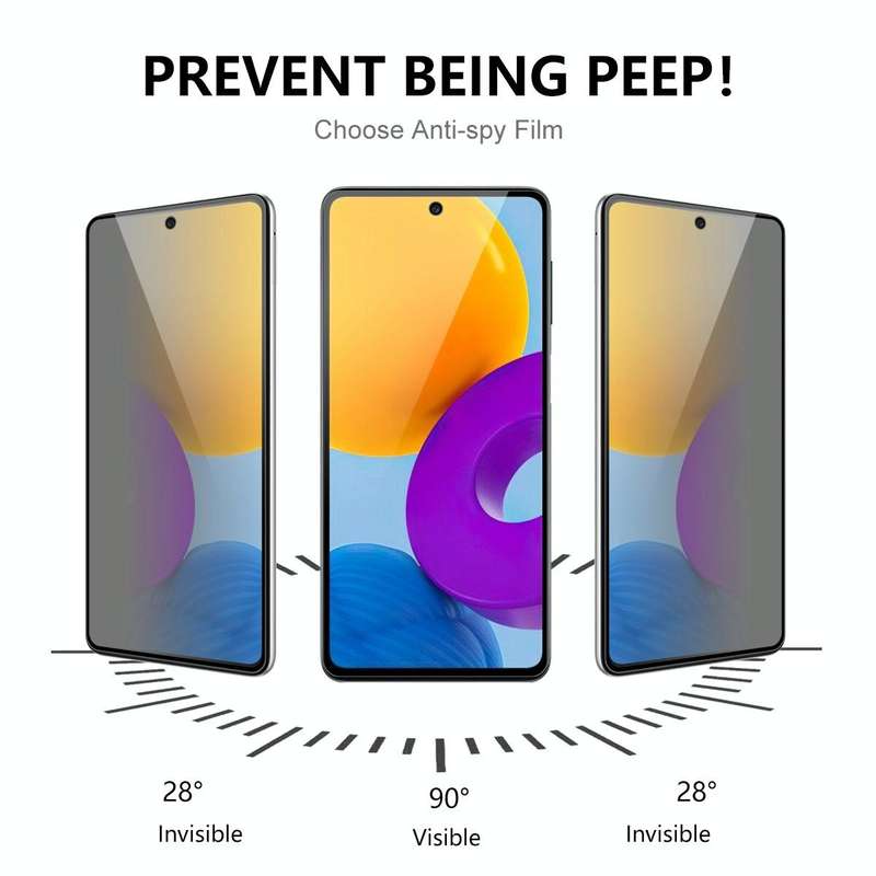 For Samsung Galaxy A54 5G ENKAY 28 Degree Anti-peeping Tempered Glass Full Screen Film