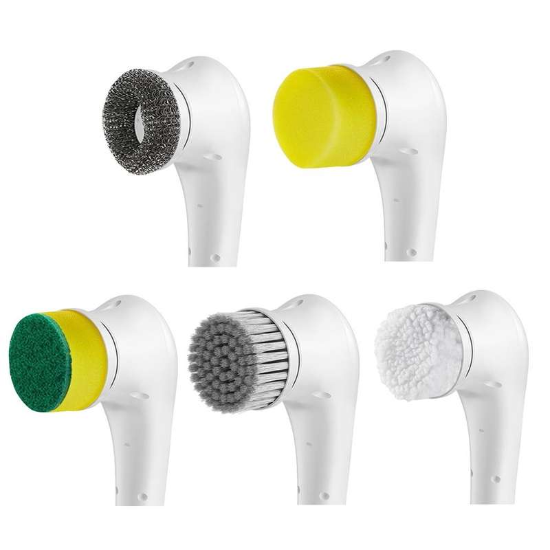 5-in-1 Replace Brush Head Electric Handheld Scrubber Heads Home Washing Tools