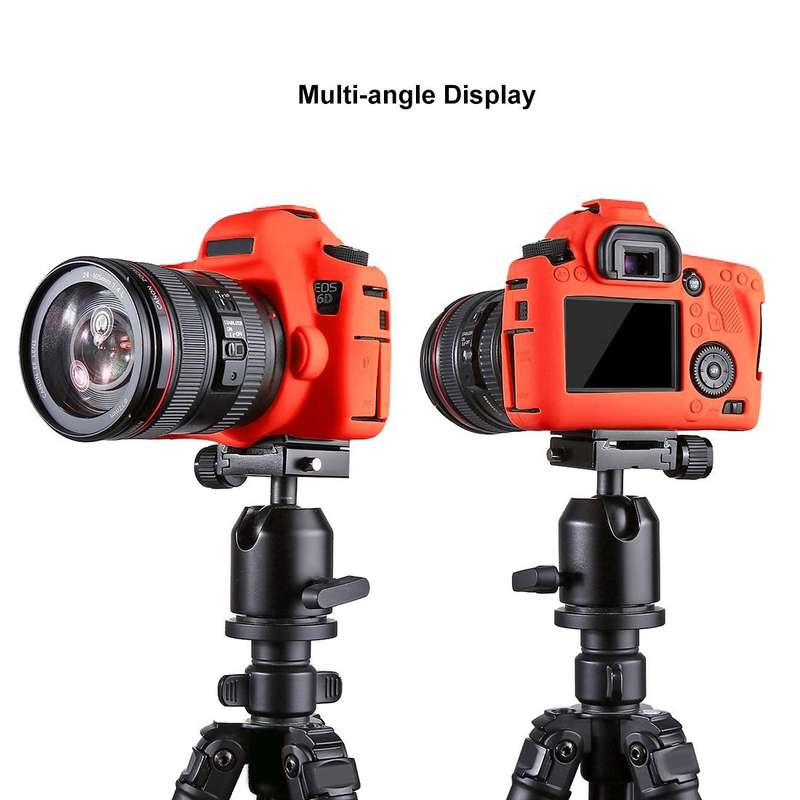 PULUZ Soft Silicone Protective Case for Canon EOS 6D(Red)