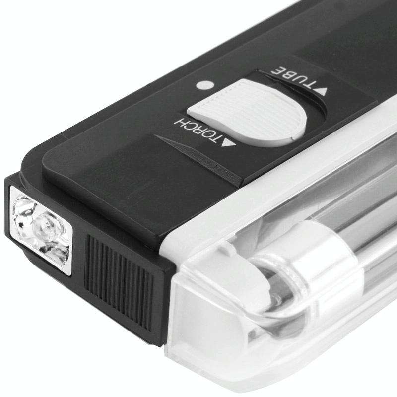 Handheld Blacklight UV Lamp & LED Flashlight, Verify Hidden Security Features On banknotes and Pa...