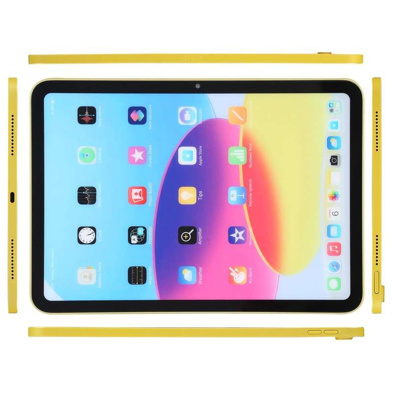 For iPad 10th Gen 10.9 2022 Color Screen Non-Working Fake Dummy Display Model (Yellow)