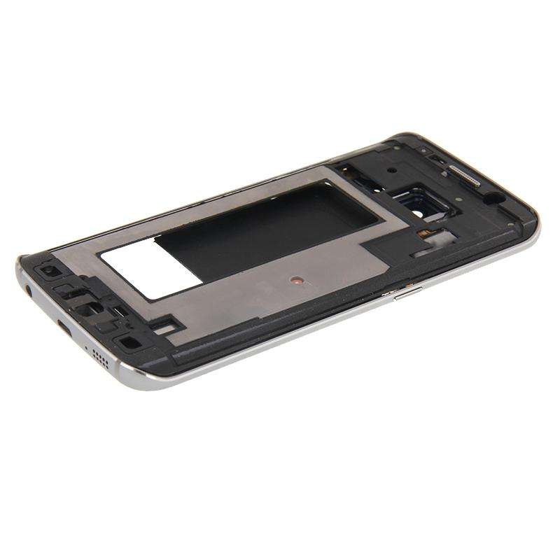 For Galaxy S6 Edge / G925 Full Housing Cover (Front Housing LCD Frame Bezel Plate + Back Plate Ho...