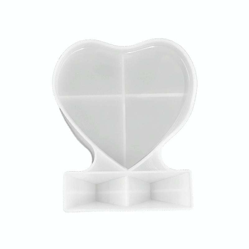 Heart-shaped Square Photo Frame Display DIY Silicone Mould, Spec: S (Heart-shaped)