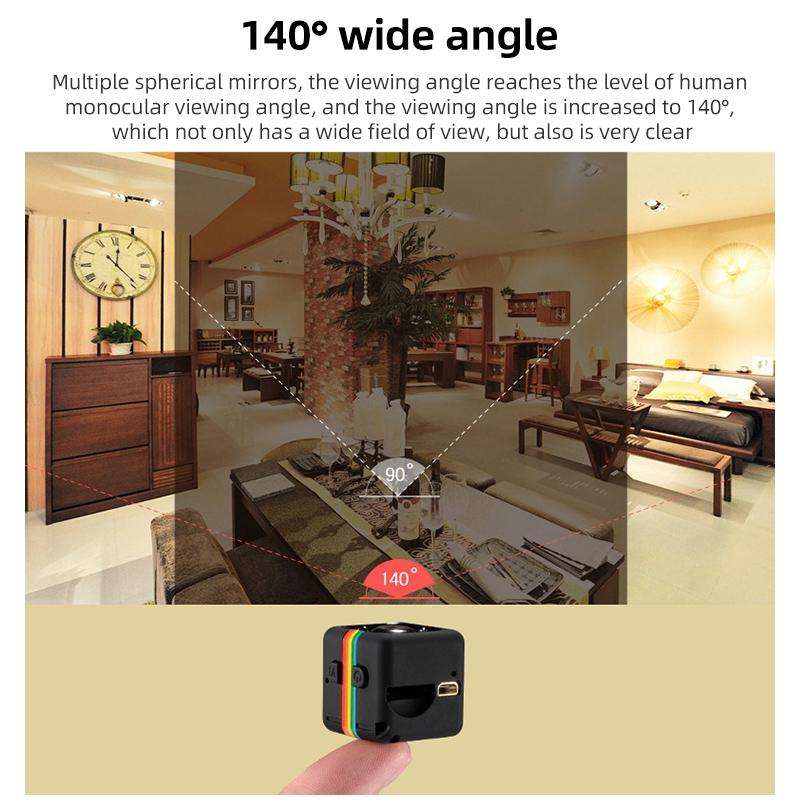 SQ11 Mini DV HD 960P 6 LEDs Sport Recorder Camera with Holder, Support Monitor Detection & IR Nig...