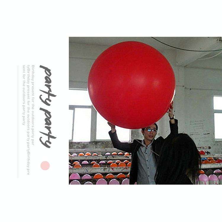 Outdoor Party Natural Latex 72 Inch Weather Air Balloon(Red)