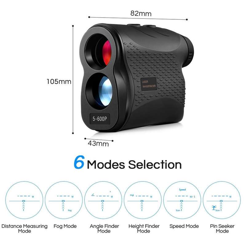 5-600P Handheld Golf Laser Distance Measuring Instrument Telescope Range Finder Distance Measurer...