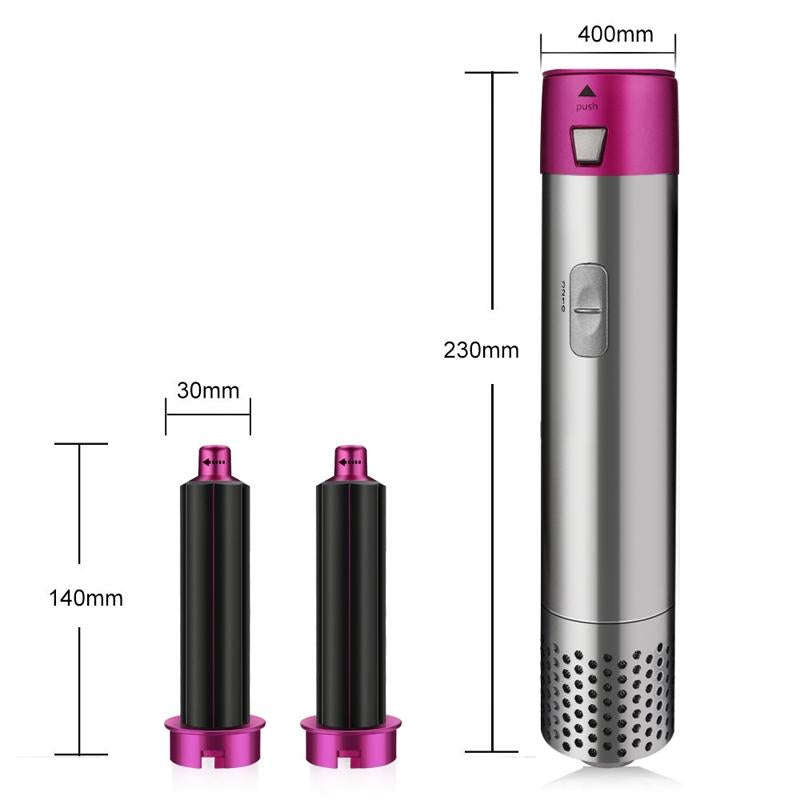 5 In 1 Hot Air Comb Automatic Curling Iron Square Model Hair Styling Comb Curling And Straighteni...