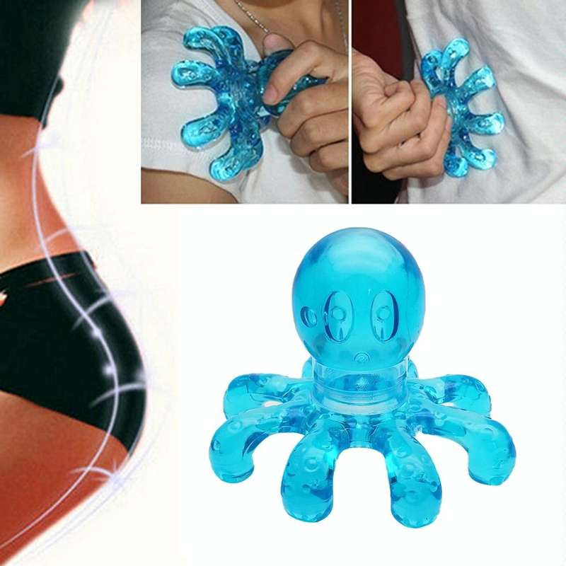3 PCS Mini Plastic Massager Octopus Waist Leg Full Body Massager(Random Color)