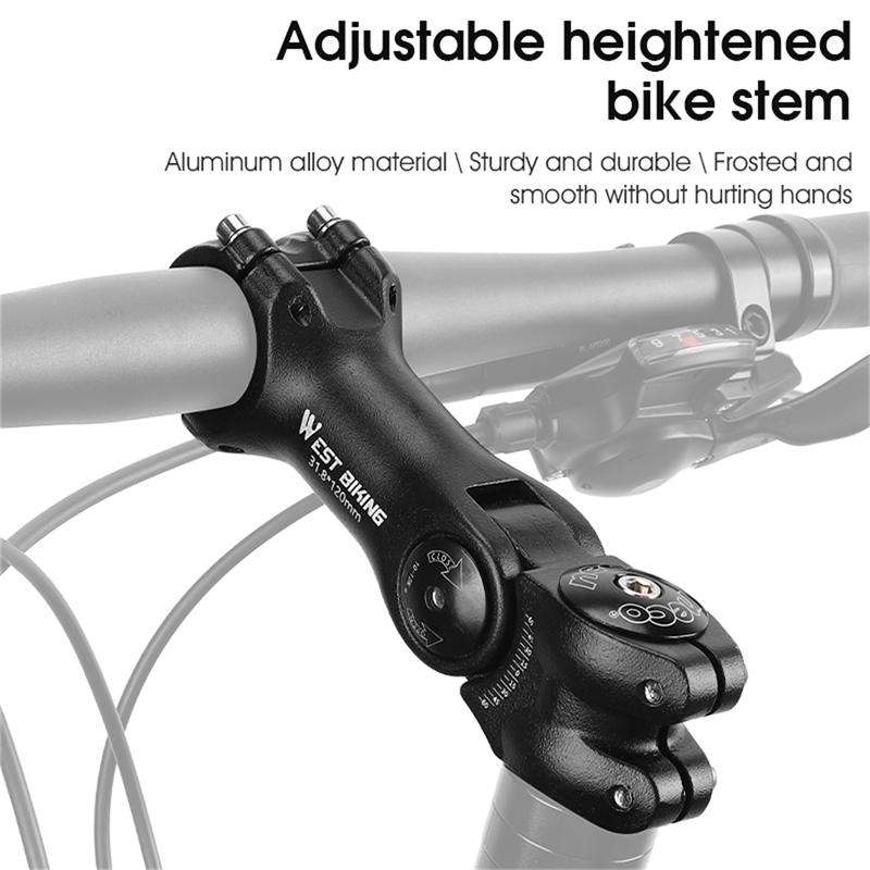 WEST BIKING Mountain Bike Adjustable Handlebar Angle Riser Handlebar Lift Accessories 31.8x100mm