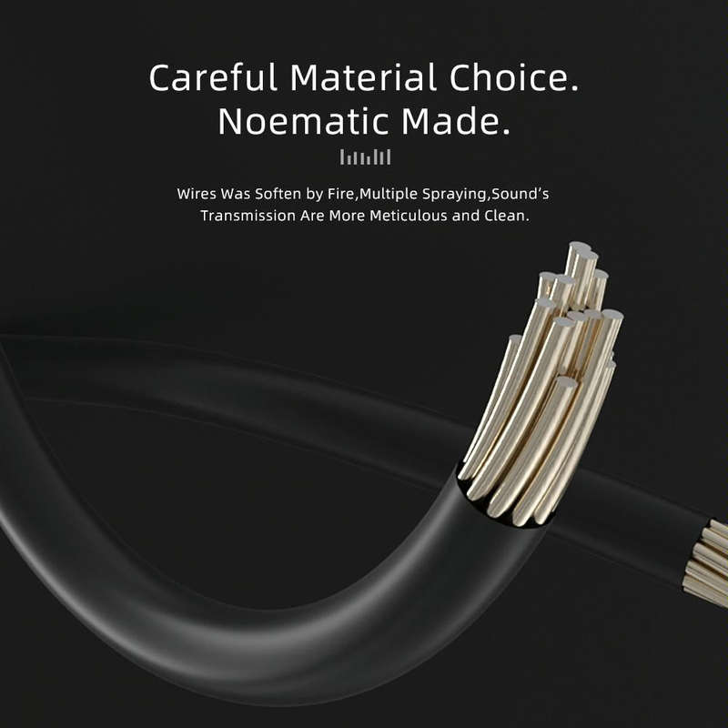 CVJ V2 1.25m Oxygen-free Copper Original 3.5mm Elbow Earphone Cable, Style:0.78mm with Mic(Black)