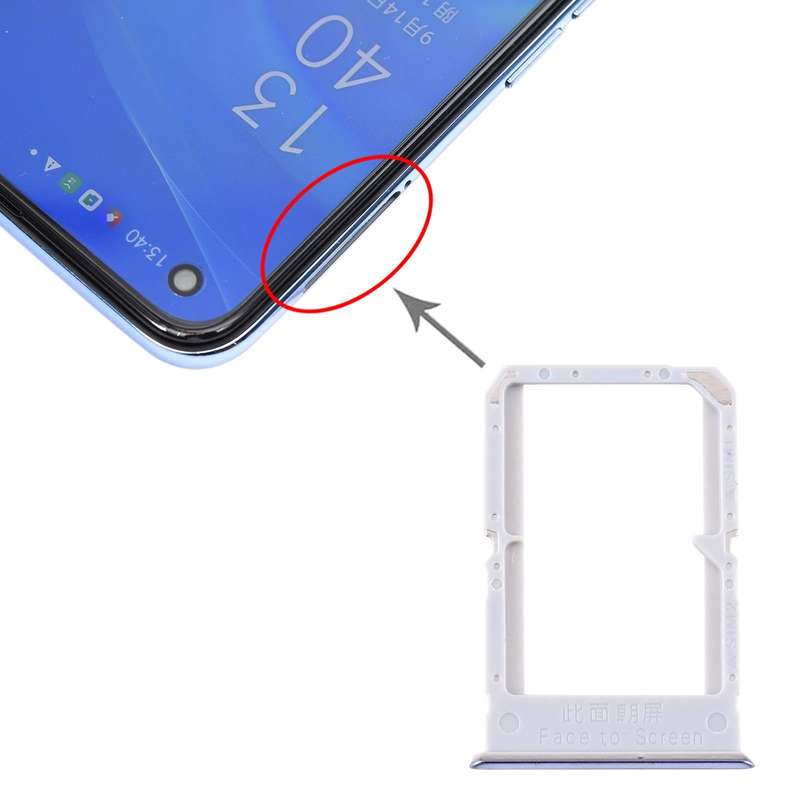 For OPPO Reno4 SE/A93 4G/OPPO Reno4 F/Reno4 Lite/F17 Pro PEAT00 PEAM00 SIM Card Tray + SIM Card T...