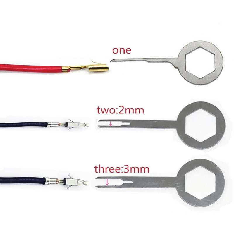 3 PCS Auto Car Rubberized Plug Circuit Board Wire Harness Terminal Extraction Pick Connector Crim...