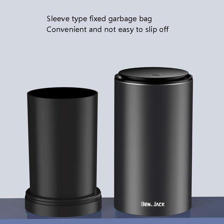 BEN.JACK Car Trash Can Multi-Function Storage Box In Car(Deep Gray With 35 Garbage Bags)
