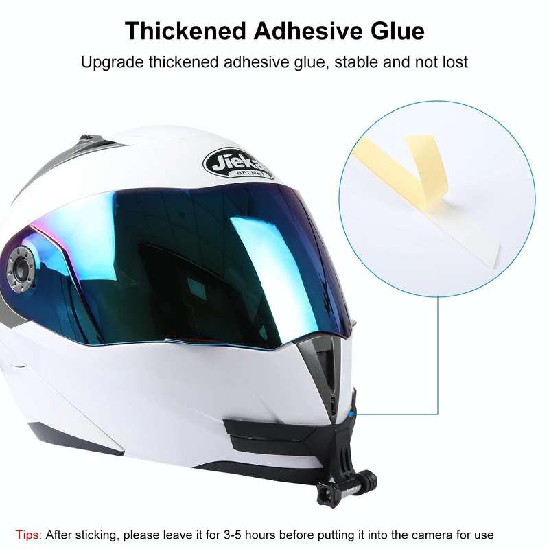 PULUZ Bending Action Camera Motorcycle Helmet Chin Mount (Black)