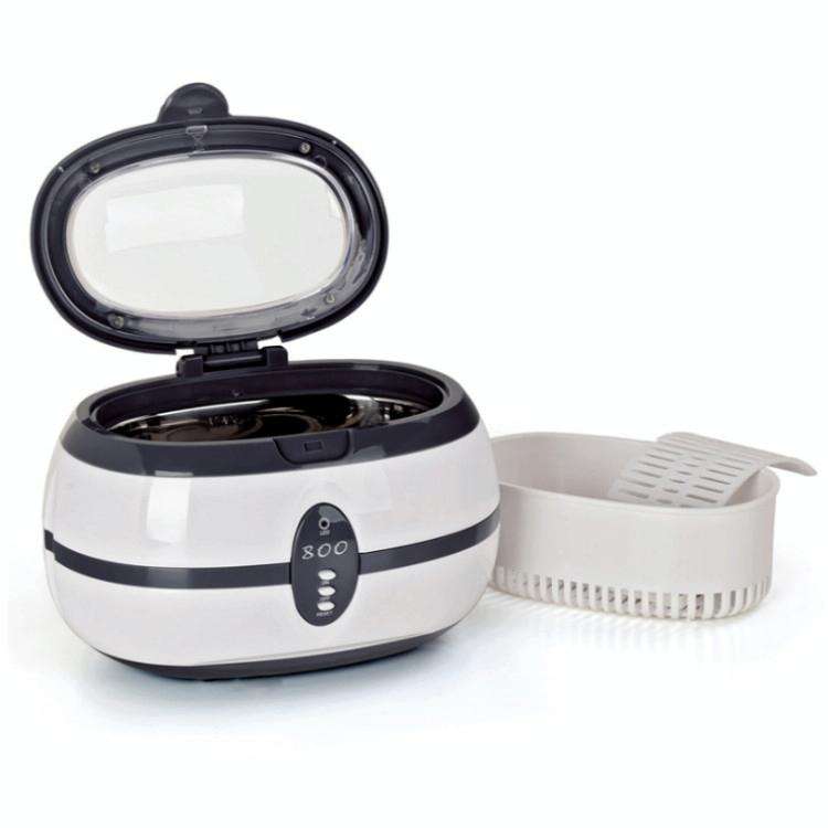 VGT-800 600ml Low Noise Vacuum Cleaner Ultrasonic Cleaner with SUS304 Tank for Home Jewelry Eyegl...