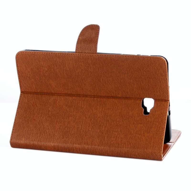 For Galaxy Tab A 10.1 (2016) / P580 Simple Style Horizontal Flip Leather Case with Holder & Card ...