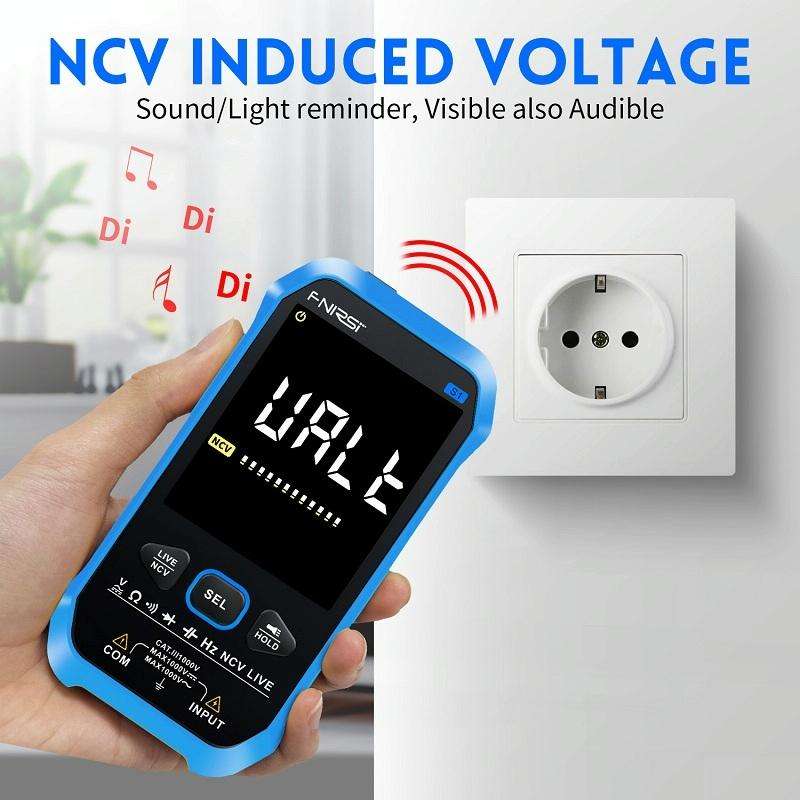 FNIRSI S1 Digital High Precision Fully Automatic Digital Multimeter(Blue)