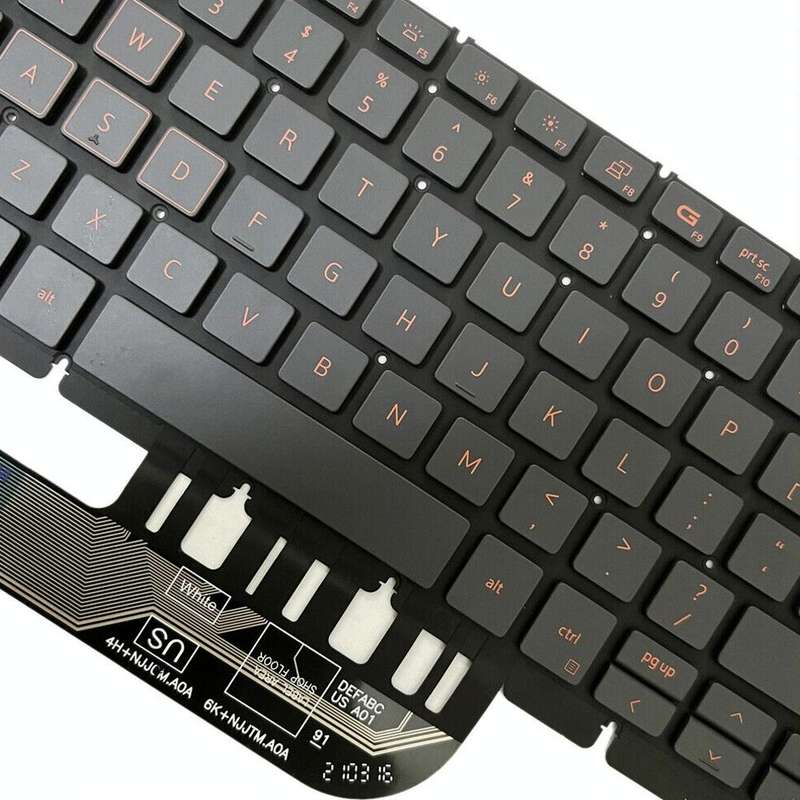 For Dell Latitude 7400 3400 5400 7410 5401 Spanish Version Backlight Laptop Keyboard(Black)
