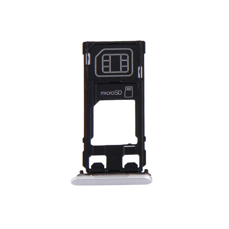 SIM Card Tray + Micro SD Card Tray + Card Slot Port Dust Plug for Sony Xperia X (Single SIM Versi...