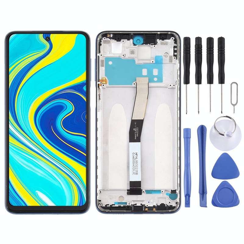 LCD Screen and Digitizer Full Assembly with Frame for Xiaomi Redmi Note 9S / Redmi Note 9 Pro Max...