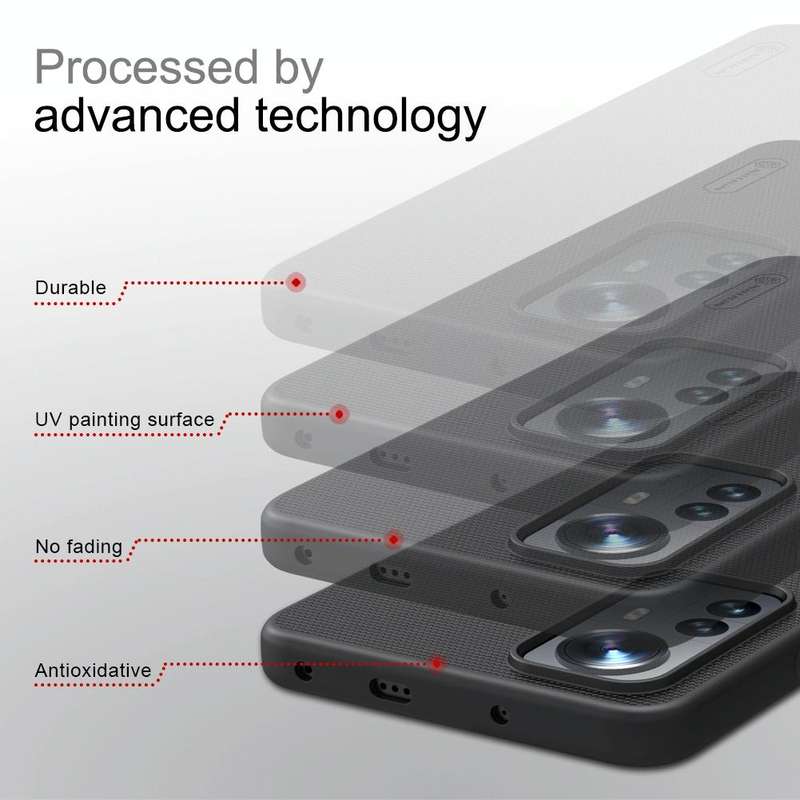 For Xiaomi 12 Lite NILLKIN Frosted PC Phone Case(Black)