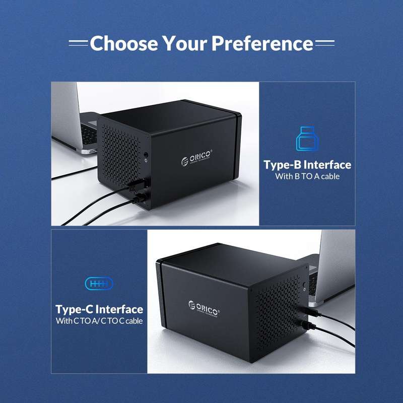 ORICO NS500U3 3.5 inch 5 Bay USB 3.0 Hard Drive Enclosure(Black)