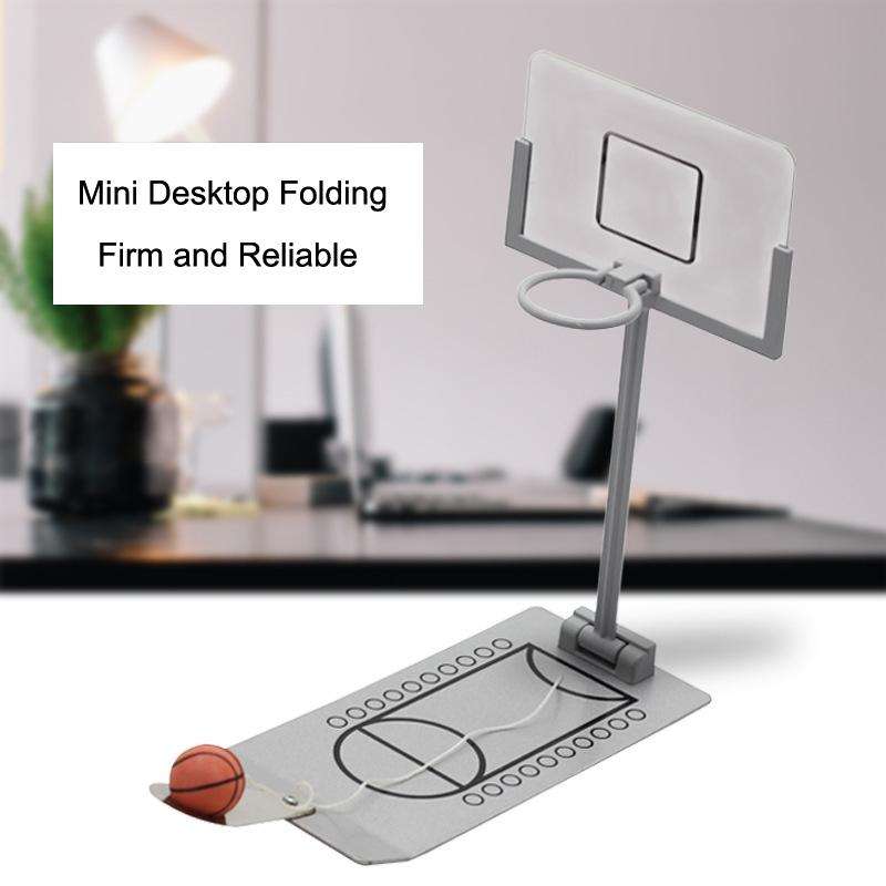 LG082-I Mini Desktop Folding Basketball Machine(Gray)