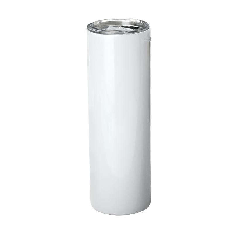 20OZ Double Layer 304 Stainless Steel Car Straight Thermos Cup(White)